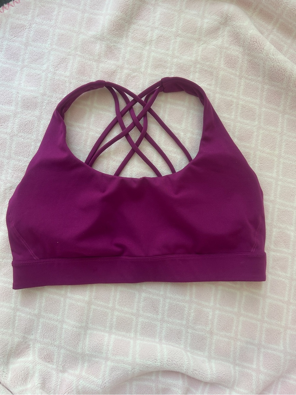 Victoria's Secret Strappy Crisscross Sports Bra - Plum